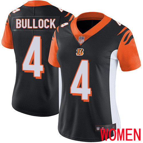 Cincinnati Bengals Limited Black Women Randy Bullock Home Jersey NFL Footballl 4 Vapor Untouchable